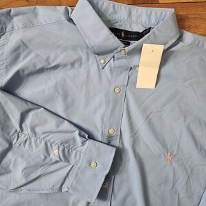 Nwt Polo Ralph Lauren 2XB Men's Blue Long-Sleeve‎